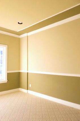 classic interior with colour contrast finished room after decoration