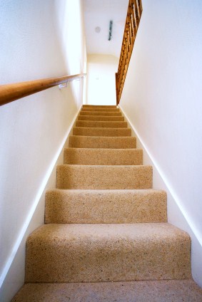 Staircase White painted stairwell